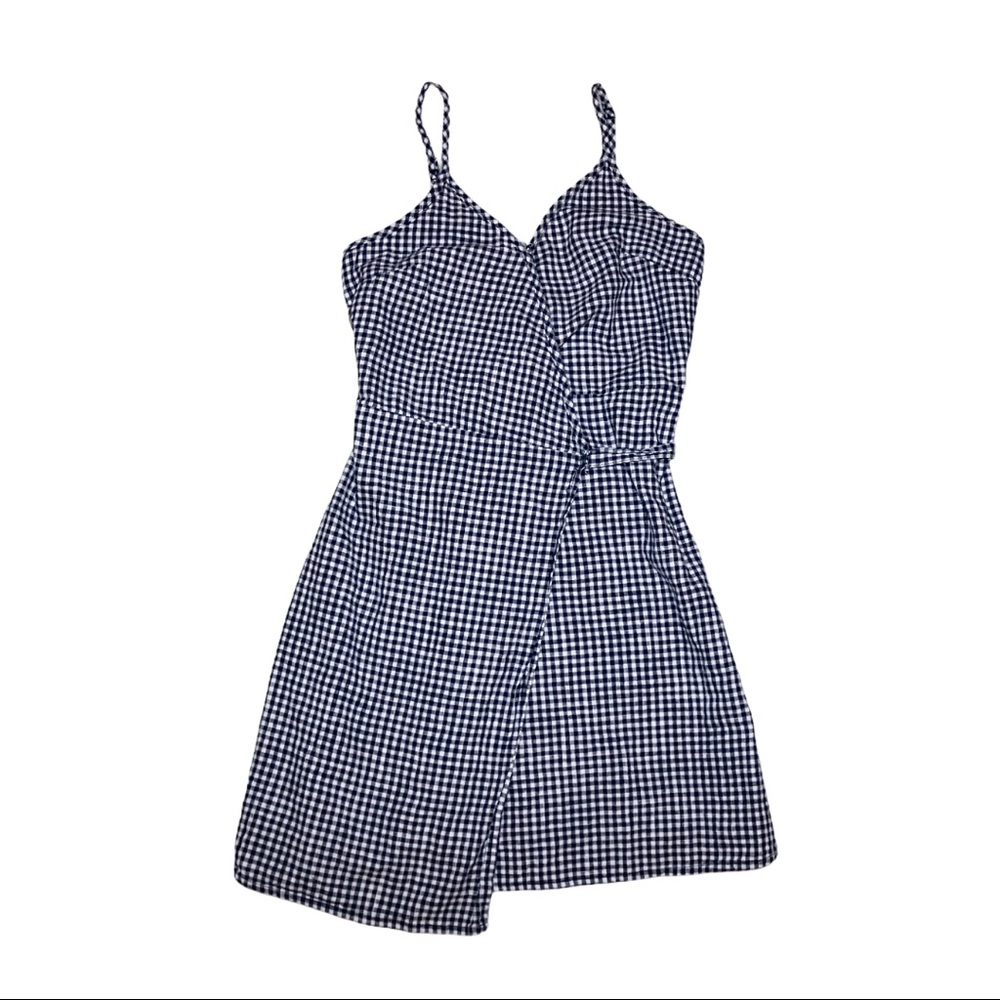 Aerie gingham wrap dress size XS